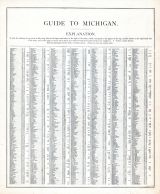Michigan - Guide 1, United States 1885 Atlas of Central and Midwestern States
